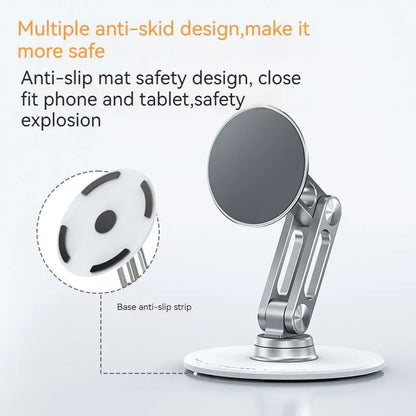 Desk Magnetic Cellphone Stand Metal Rotating