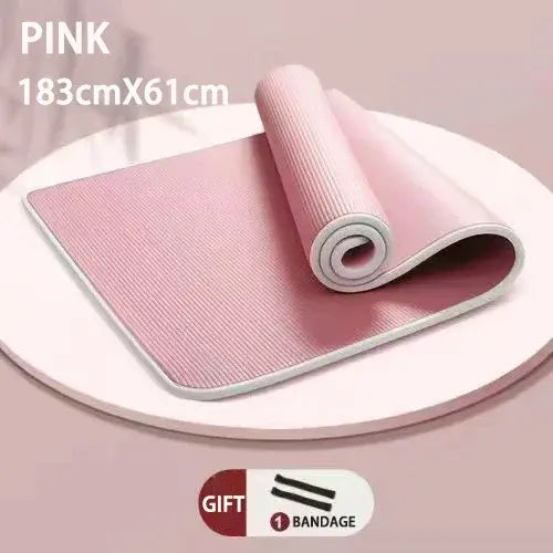 Larger Strengthen Edging Non-Slip  Fitness Mat